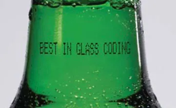 CODIERUNG AUF GLASFLASCHEN